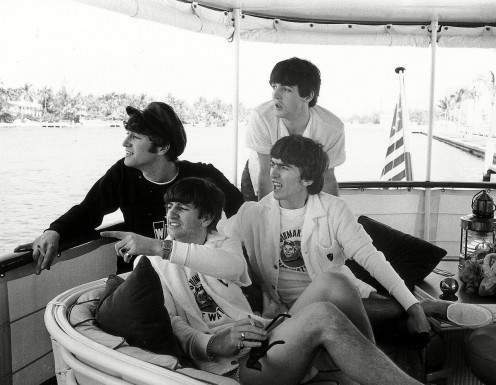 4 – Os Beatles a bordo do yacht Southern Trail em Miami, 1964