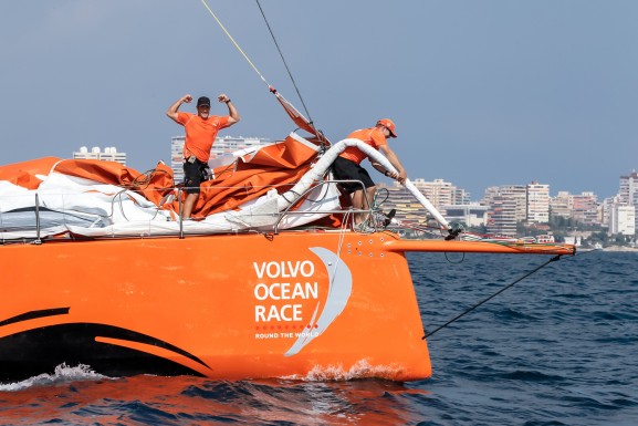 October 4, 2014. Team Alvimedica wins the In-Port Race in Alicante.