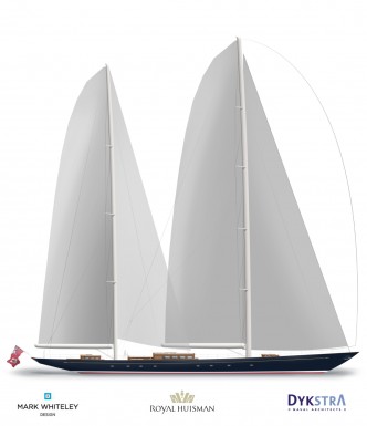 AQUARIUS by Dykstra Naval Architects Mark Whiteley Design and Royal Huisman - sailplan1