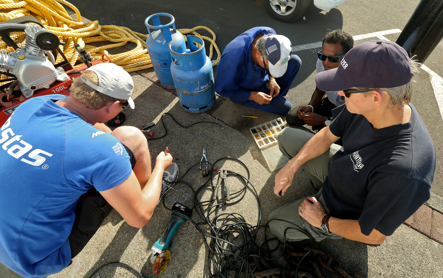 O objetivo é tentar reciclar ou construir um barco novo (Foto Volvo Ocean Race)