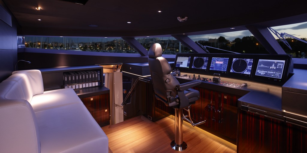 Tecnológica cabine de comando