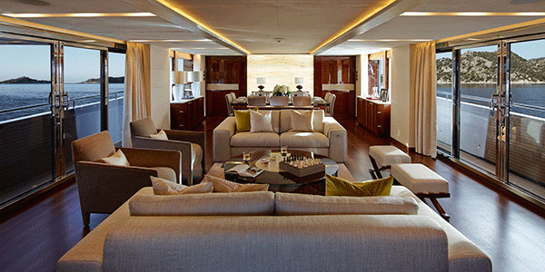 Princess 40M: imagens do interior do iate
