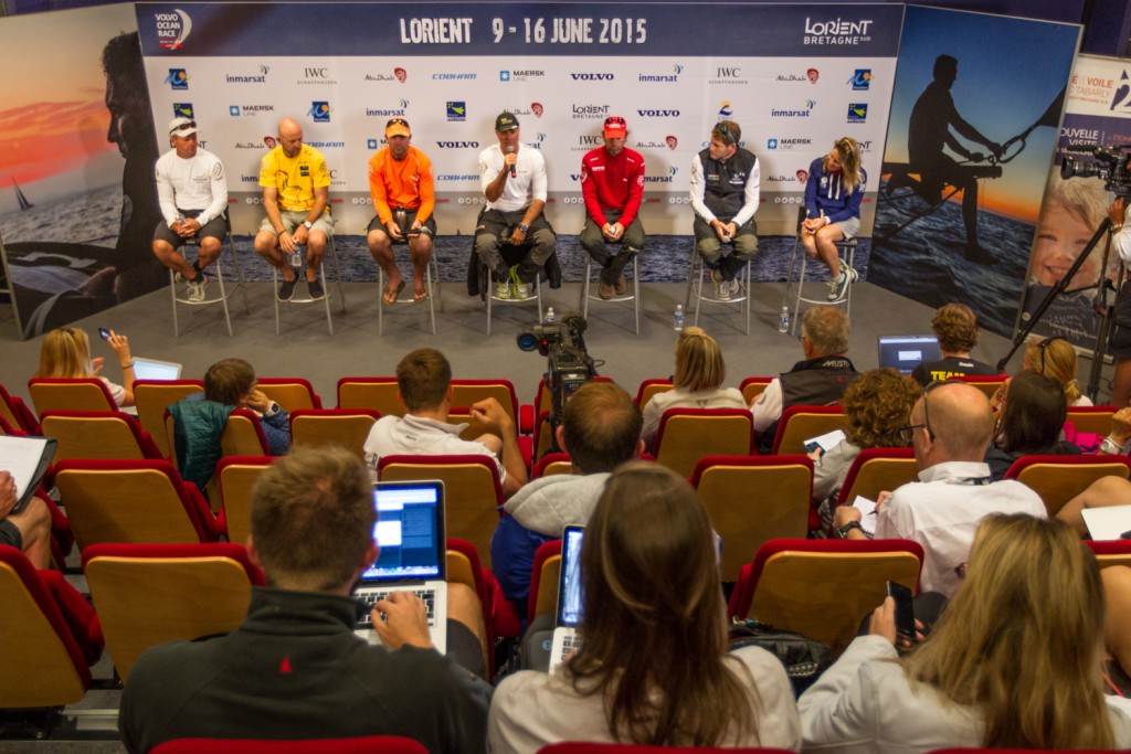 Coletiva de imprensa antes da largada