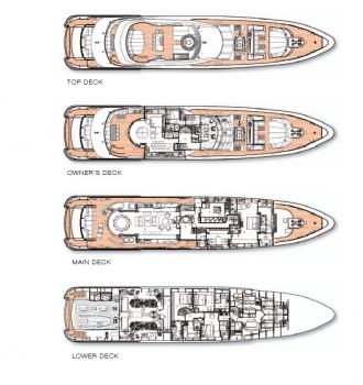 Yacht Bliss layout