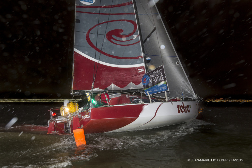 Brasilian Class 40 ZETRA, Eduardo Penido et Renato Araujo arrived 6th in 28 days 10 hours 37 minutes 30 secondes during the Transat Jacques Vabre sailing race arrivals on november 22, 2015 in Itajai, Brazil - Photo Jean Marie Liot / DPPI