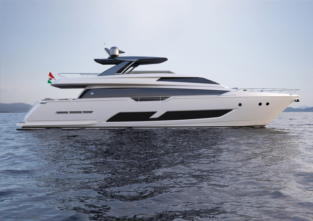 Ferretti Yachts 850 side view_2