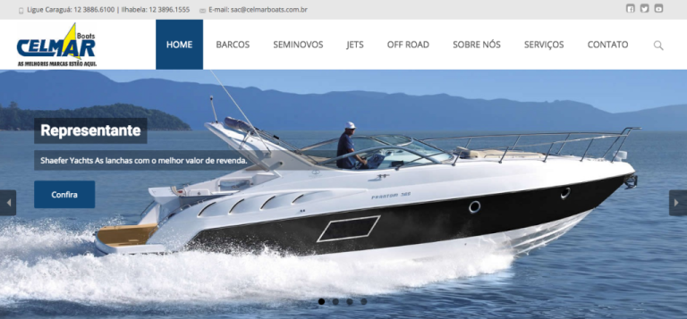 Celmar Boats lança novo site