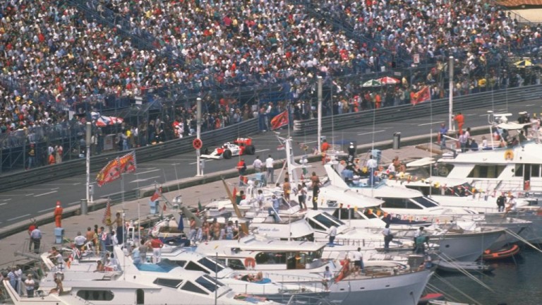 9 décadas de barcos durante o Grand Prix de Mônaco