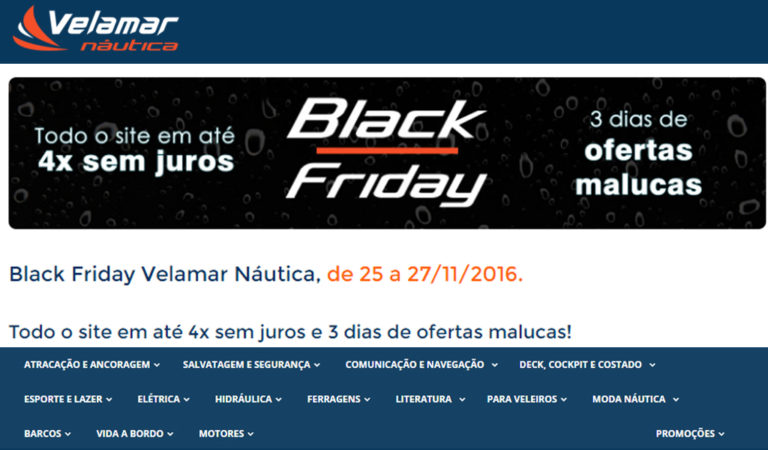 Velamar também entrará no Black Friday. Confira!