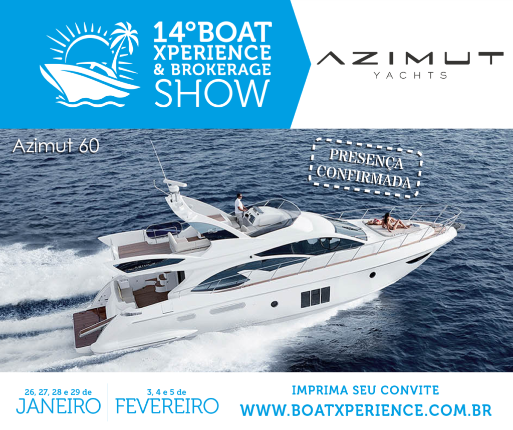 Azimut 60 será um dos destaques do 14º Boat Xperience