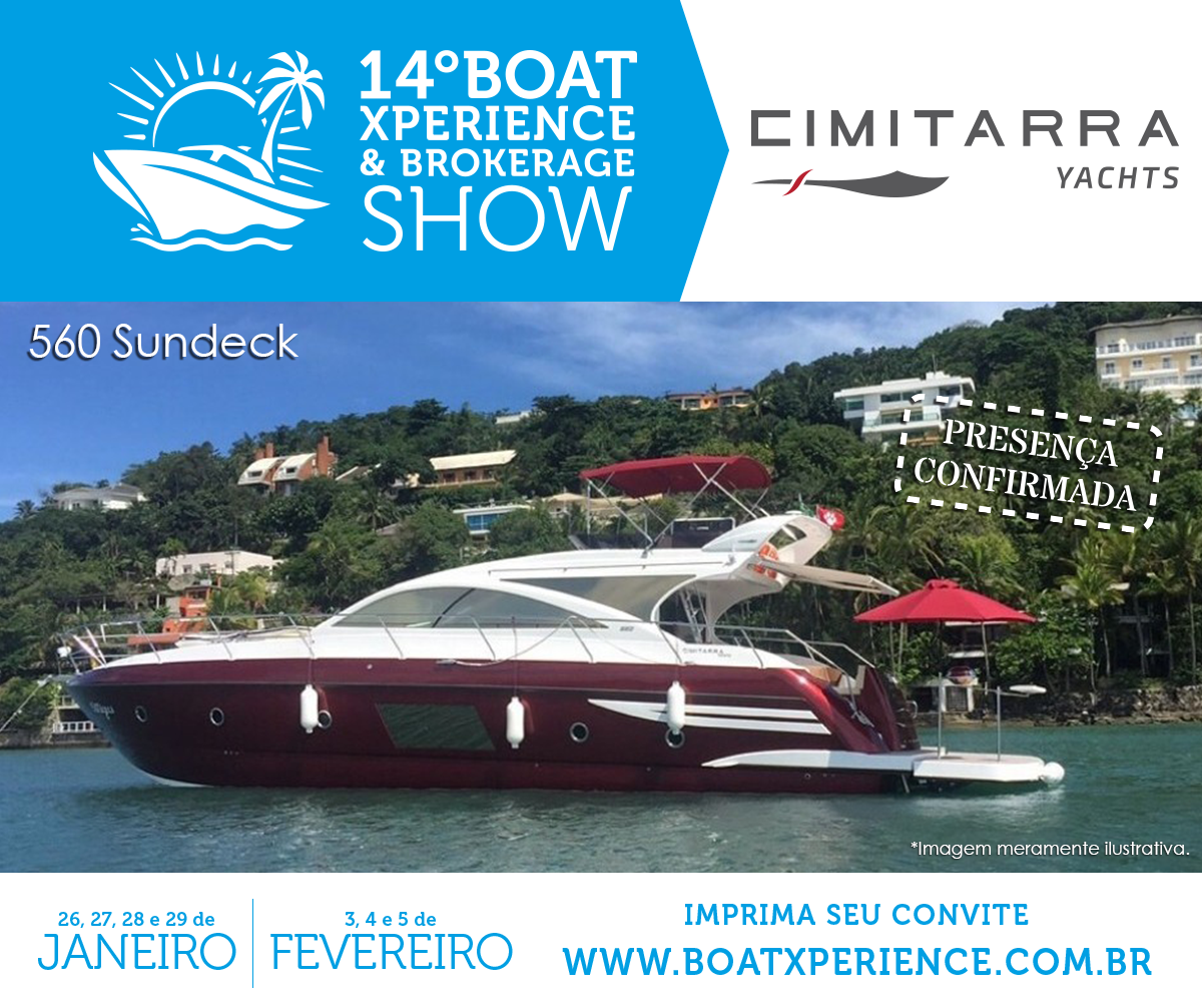 Cimitarra 560 Sundeck estará no Boat Xperience