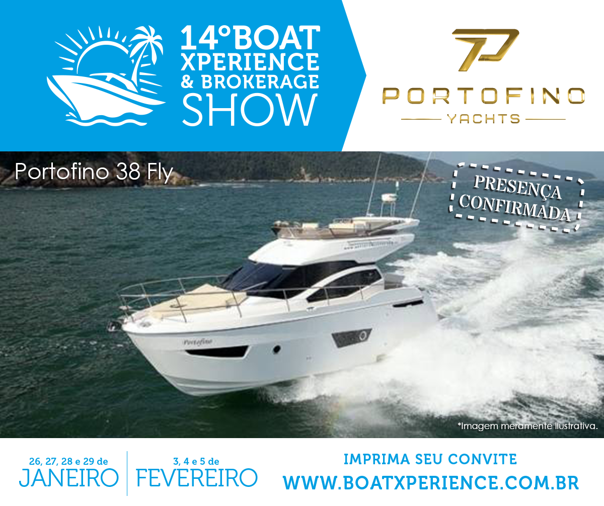 A Portofino 38 Fly também estará no Boat Xperience