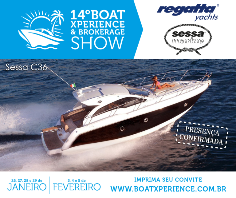 A Sessa C36 também estará no 14º Boat Xperience