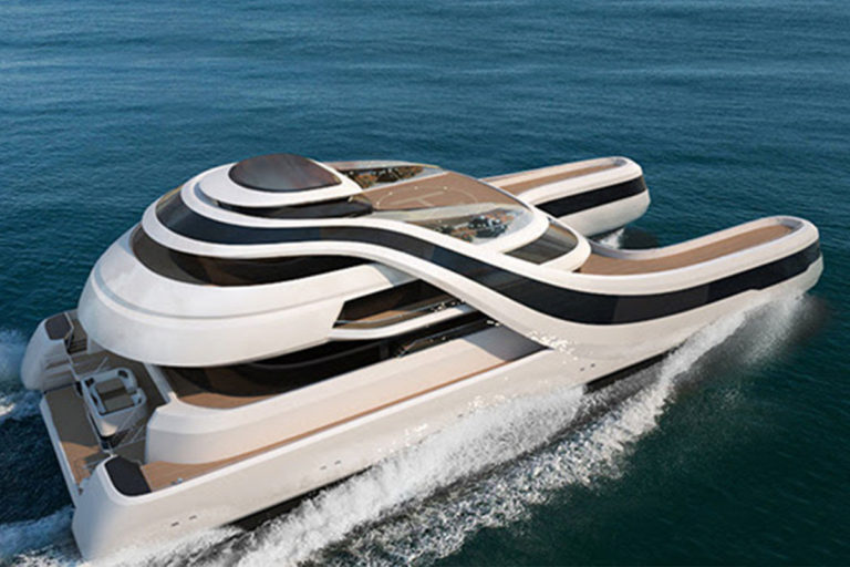 Conheça o catamarã projetado para a elite chinesa