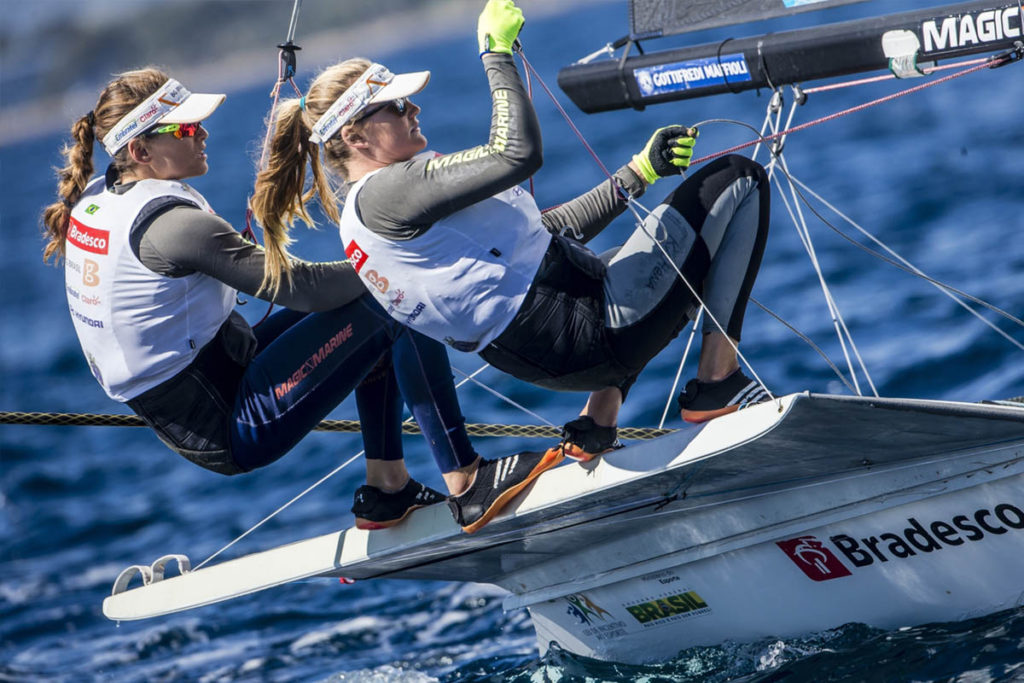 Martine Grael e Kahena Kunze na maior competição de vela do Brasil