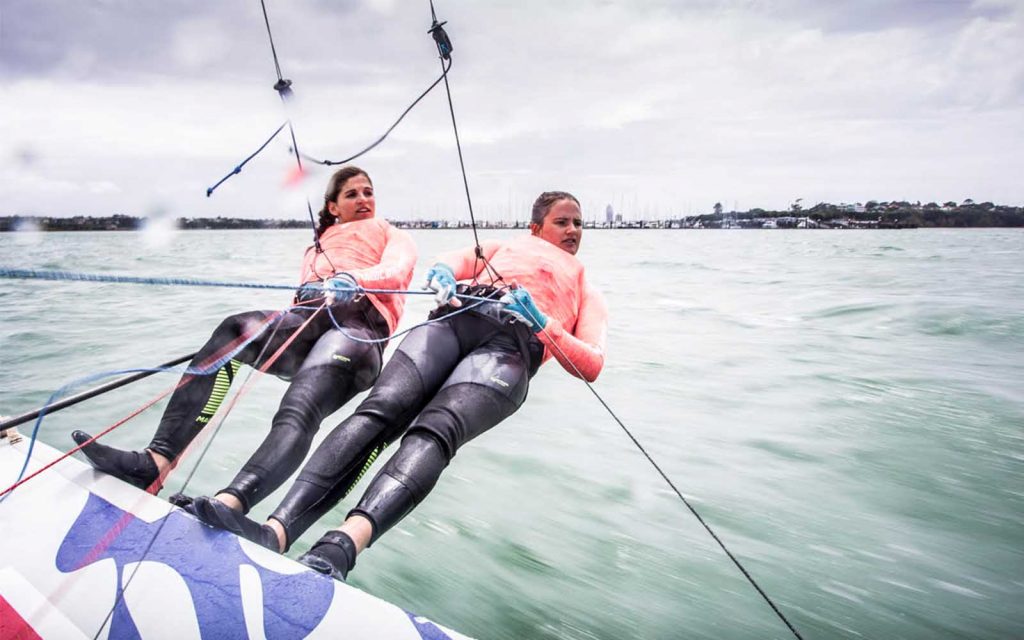 Martine Grael e Kahena Kunze treinos - boat shopping