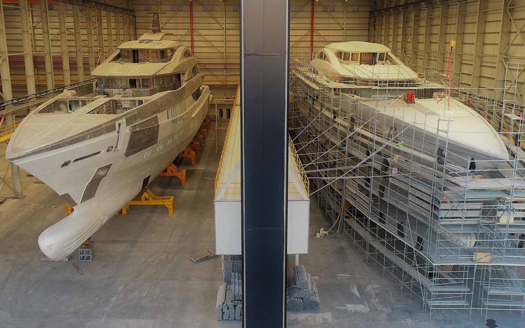 Segundo iate Bilgin de 80m Bilgin toma forma-boatshopping