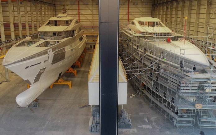 Segundo iate Bilgin de 80m Bilgin toma forma-boatshopping