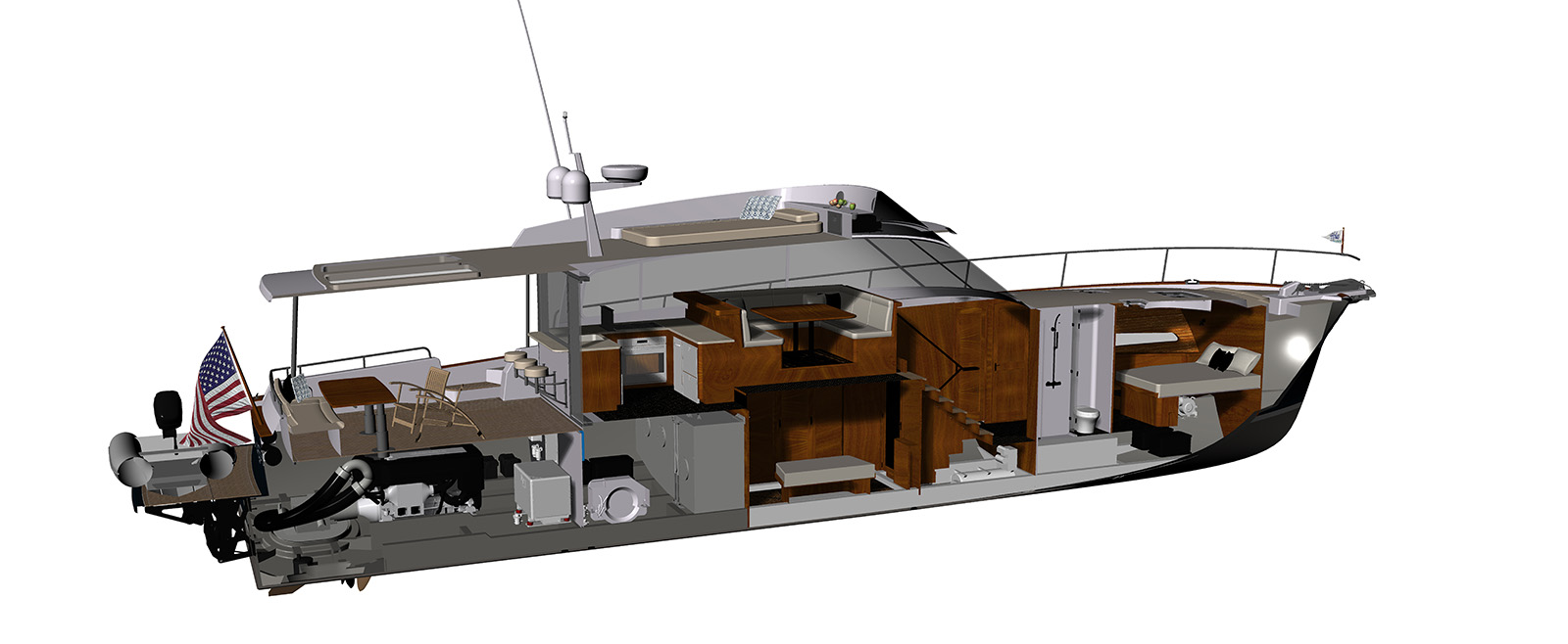 Hylas Yachts apresenta dois conceito para o mesmo iate-boatshopping