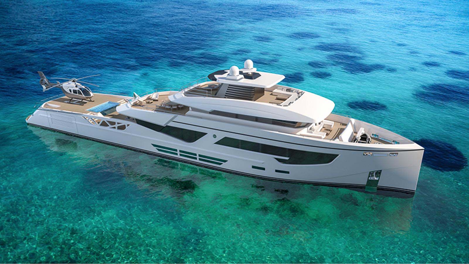 Rosetti Superyachts revela conceito de iate de apoio de 52 metros em Monaco-boatshopping