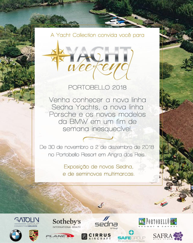 CONVITE YACHT WEEKEND 2018 Yacht Collection evento - boat shopping