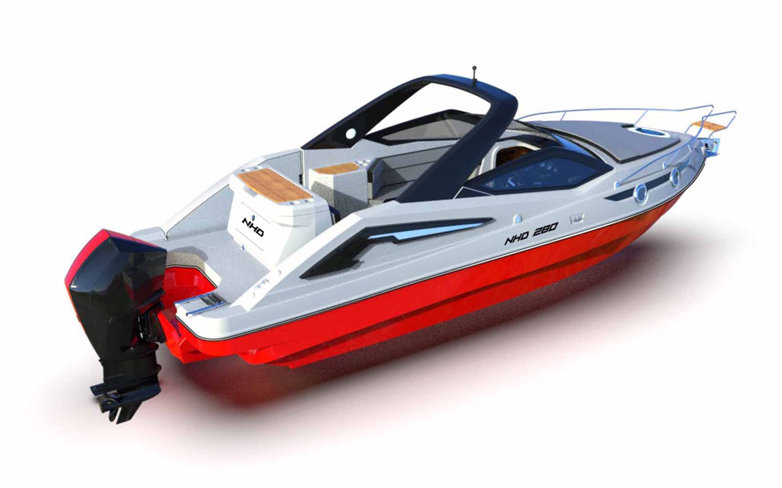 NHD 280 com motor de popa - boat shopping