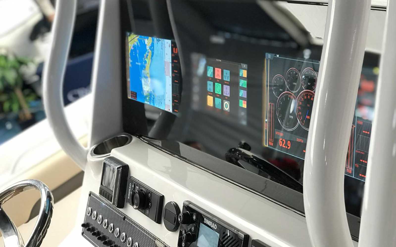 simrad display integrado - boat shopping 3