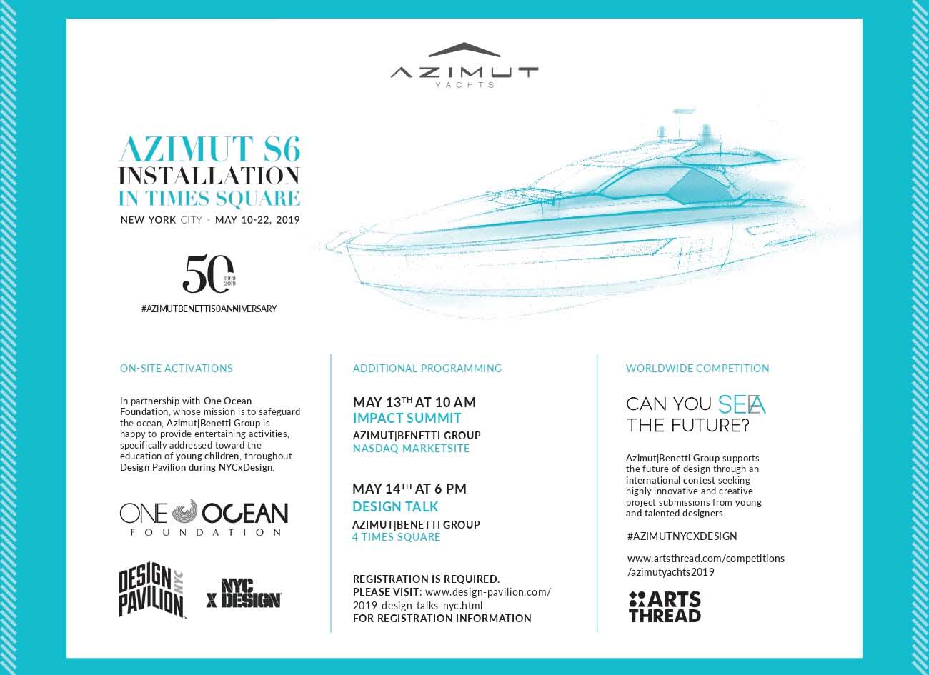 azimut benetti new york design week - boat shopping