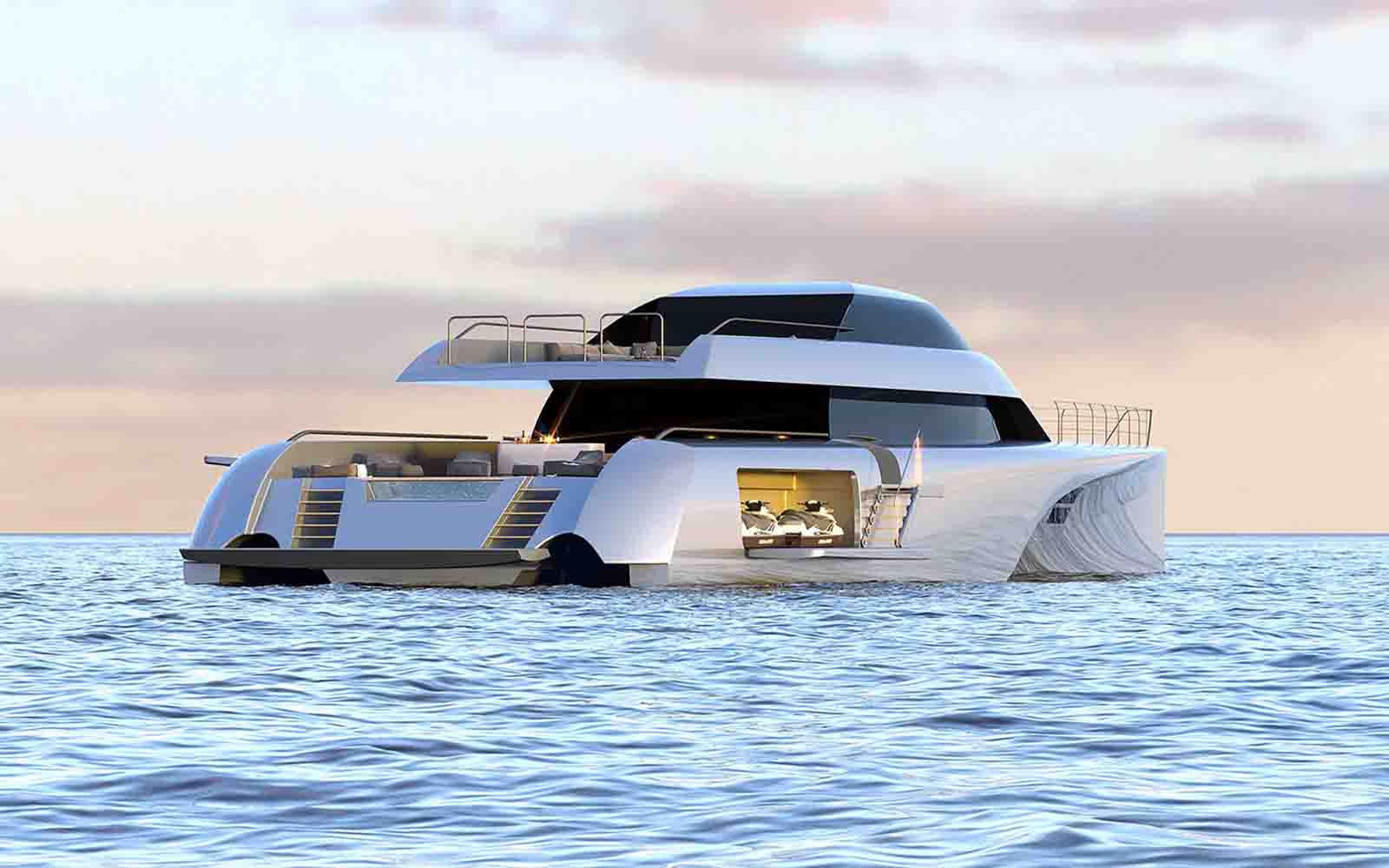 conceito de superiate trimaran - boat shopping