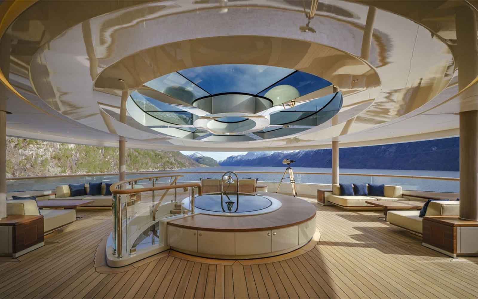 superiate flying fox lurssen interior - boat shopping