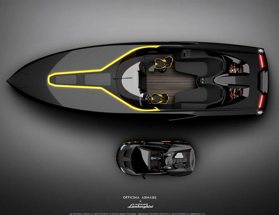 lancha de corrida lamborghini a43 - boat shopping 1