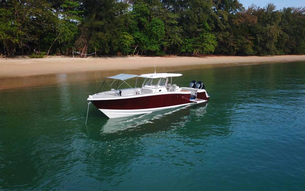 Barco Fishing Raptor 375 Solarium Thailand Yacht Show - boat shopping 3