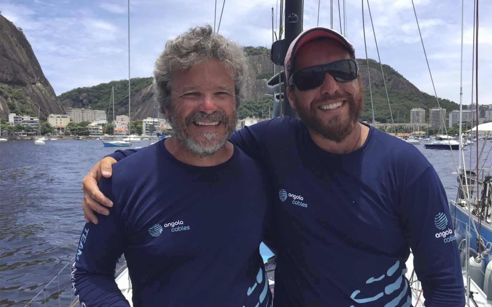 José Guilherme and Leonardo Mussulo 40 Cape2Rio - boat shopping