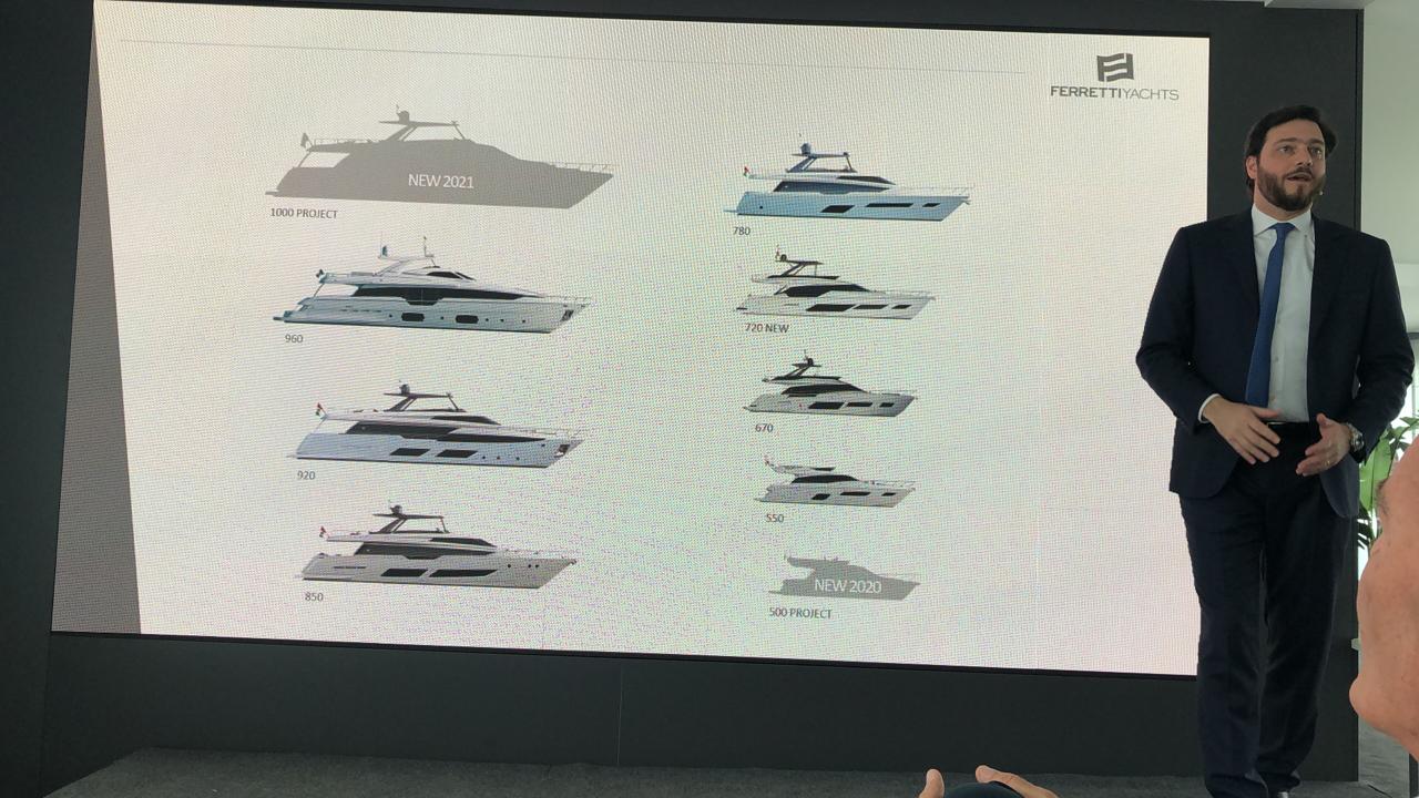 Ferretti Group press conference Miami yacht Show - boat shopping