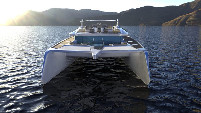 Catamarã hidrogenio Corellian 110 de Alexandre Thiriat - boat shopping