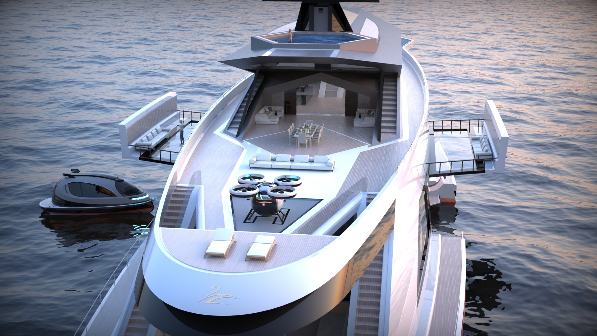 Superiate conceito de fibra de carbono Saturnina - boat shopping