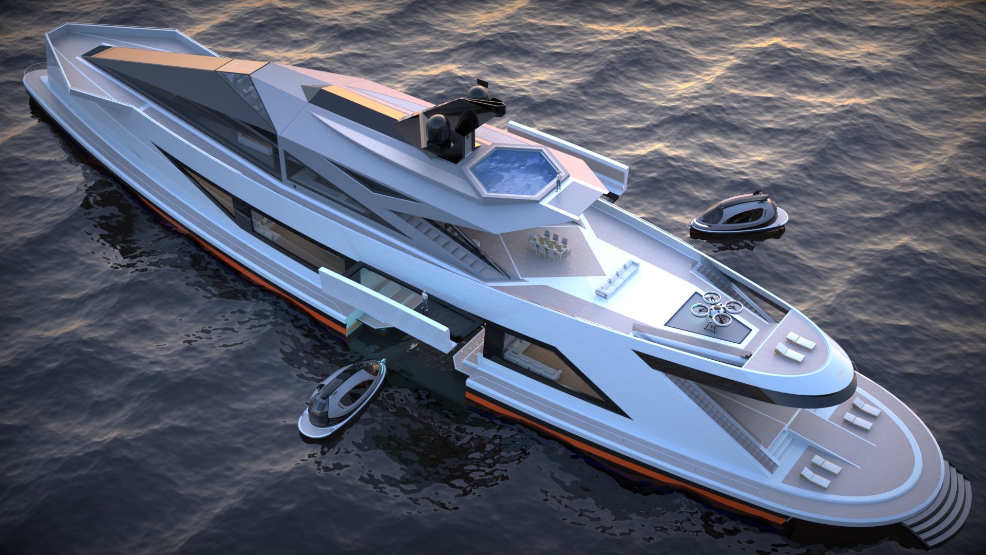 Superiate conceito de fibra de carbono Saturnia - boat shopping