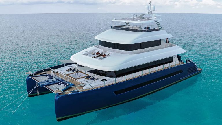 StellarPM revela catamarã de potência de 25m todo em alumínio projetado para uma tripulação mínima